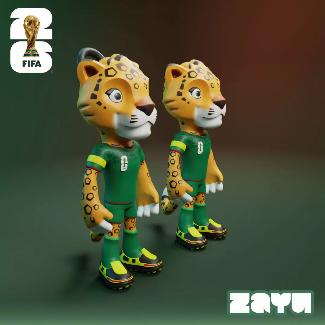 2026 World Cup Mascot Pack - Maple - Clutch - Zayu 3D print model_14