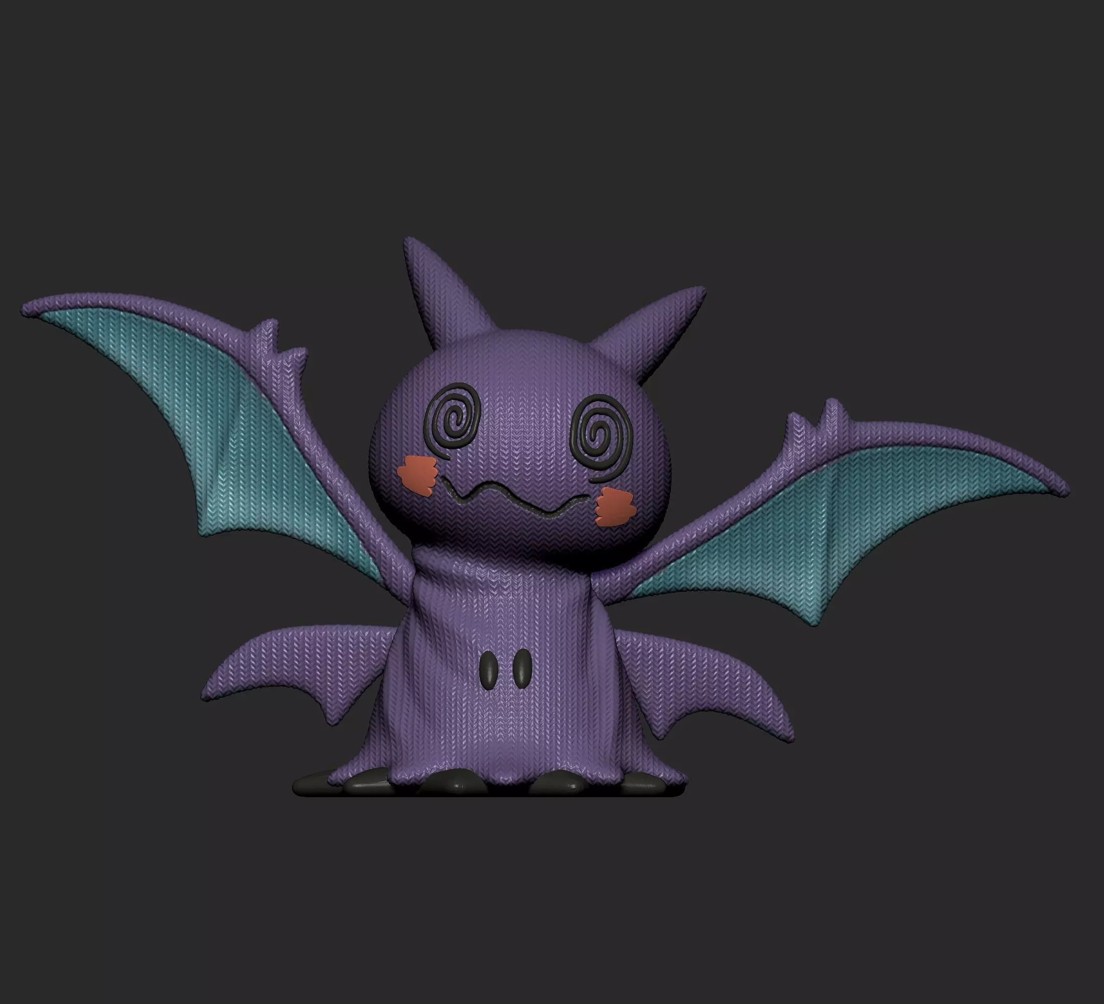 Pokemon - Mimikyu Zubat Golbat and Crobat 3D print model_2