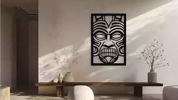 Tribal Tiki Mask Wall Decor Art