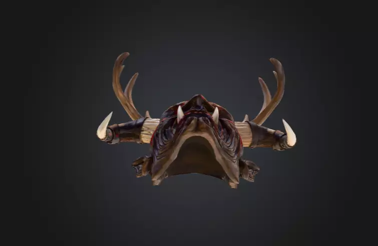 Infernal Antlered Demon Low-poly 3D model_15