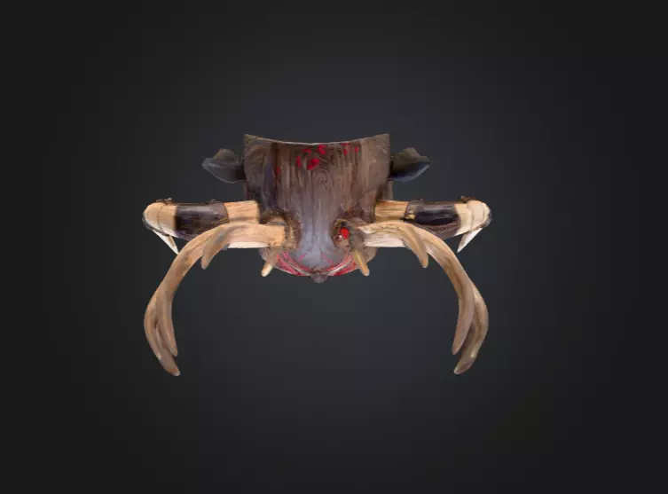 Infernal Antlered Demon Low-poly 3D model_14