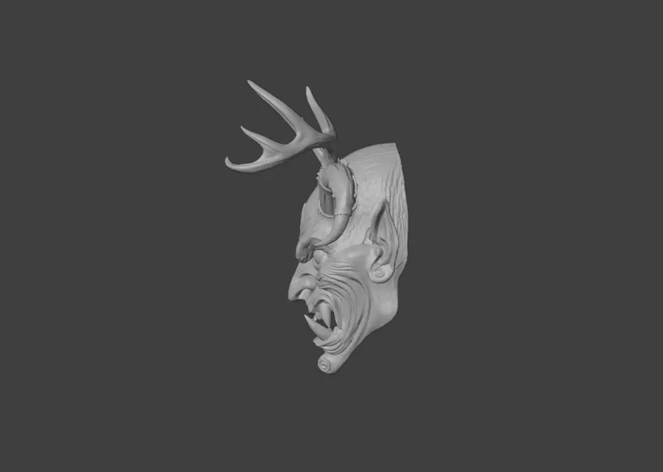 Infernal Antlered Demon Low-poly 3D model_19