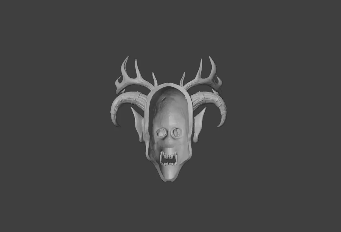 Infernal Antlered Demon Low-poly 3D model_18