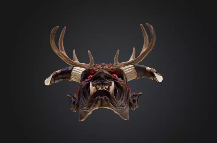Infernal Antlered Demon Low-poly 3D model_12
