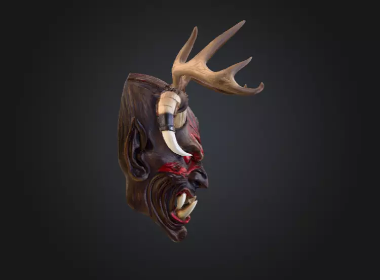 Infernal Antlered Demon Low-poly 3D model_3