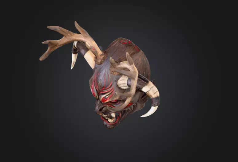 Infernal Antlered Demon Low-poly 3D model_10