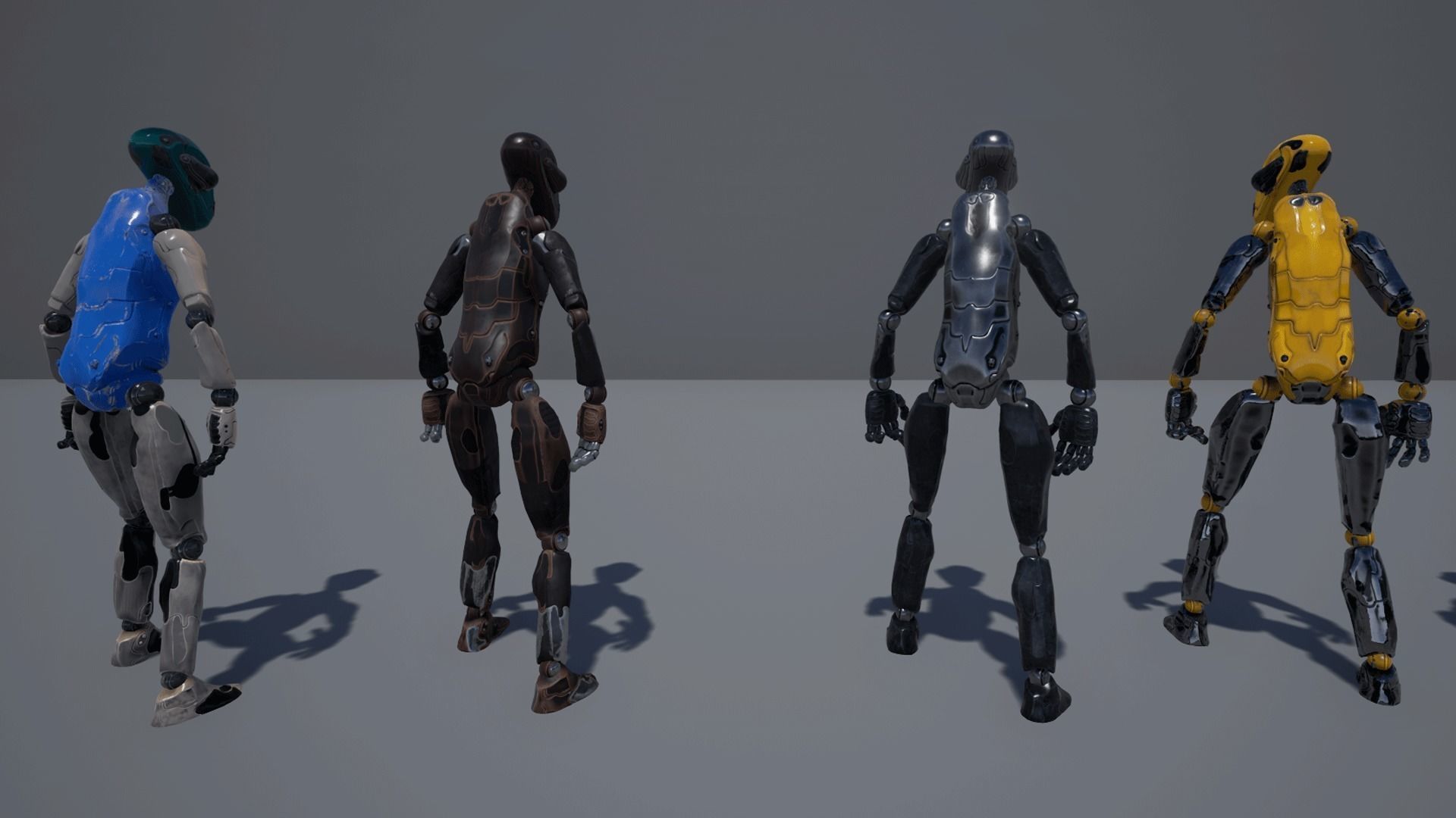 WORKER ROBOT Low-poly 3D model_9