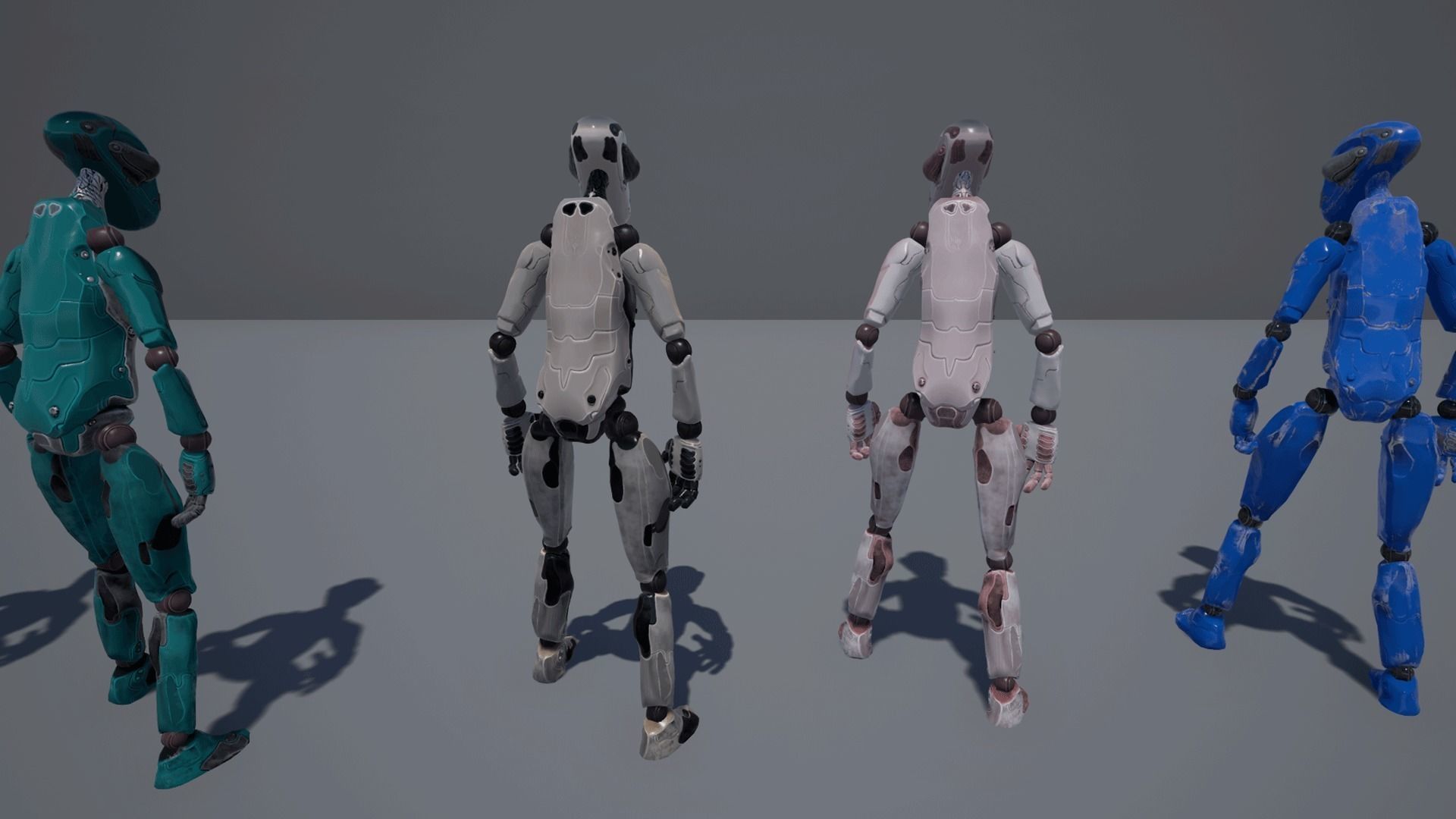 WORKER ROBOT Low-poly 3D model_8