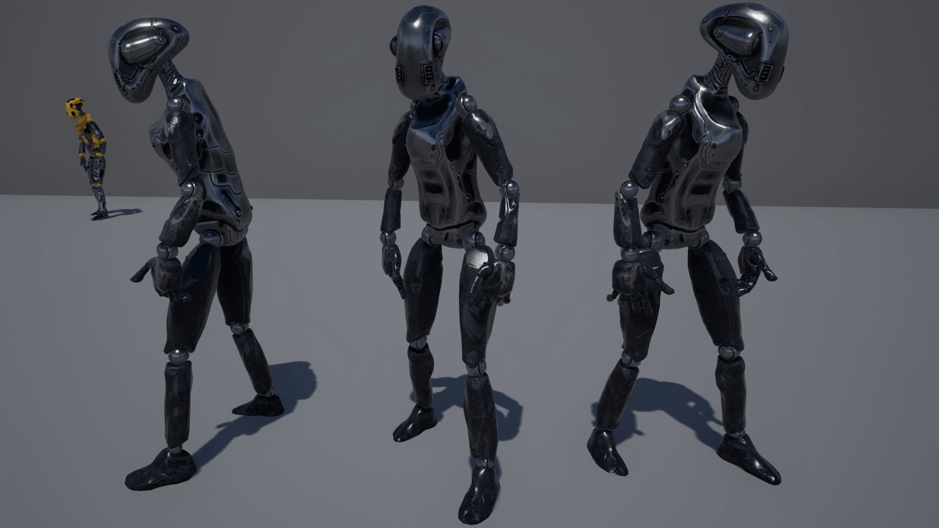 WORKER ROBOT Low-poly 3D model_3