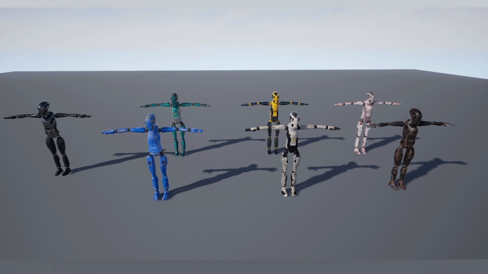 WORKER ROBOT Low-poly 3D model_10