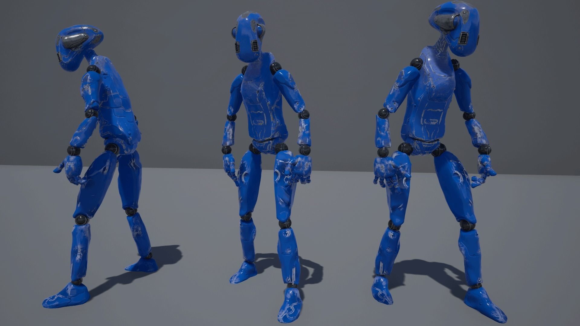 WORKER ROBOT Low-poly 3D model_7
