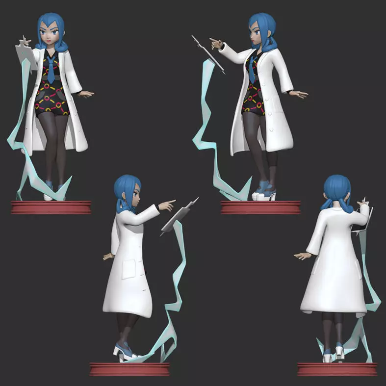melia mere pokemon z a 3D print model_1