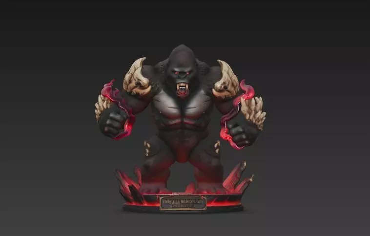 Infernal Gorilla Beast 3D print model