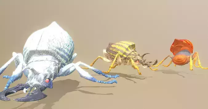 BEETLE Army Attack Fbx  Png