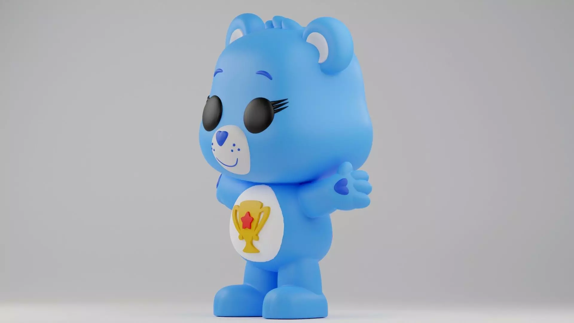Champ Bear Funko Pop from care bear franchise 3D print model_4