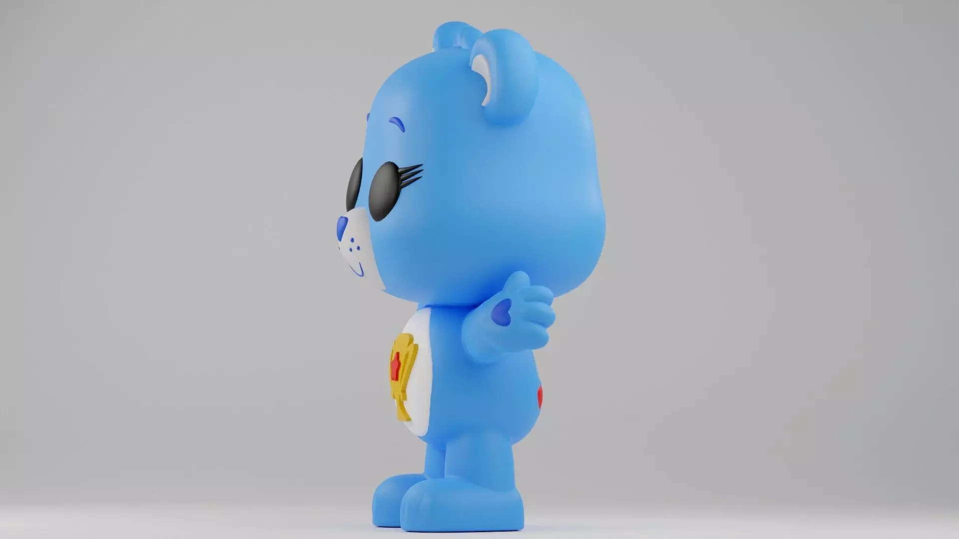 Champ Bear Funko Pop from care bear franchise 3D print model_5