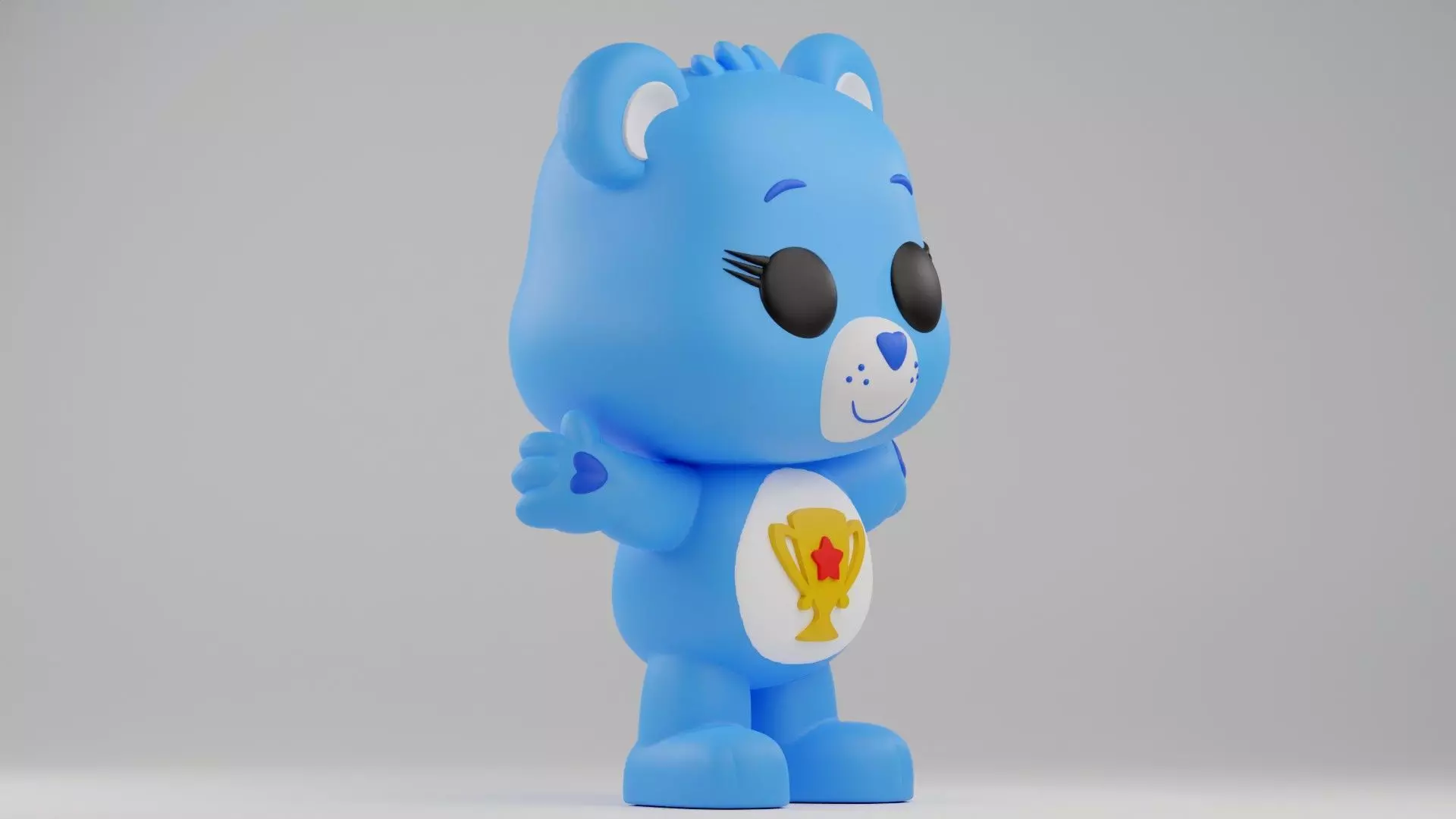 Champ Bear Funko Pop from care bear franchise 3D print model_14