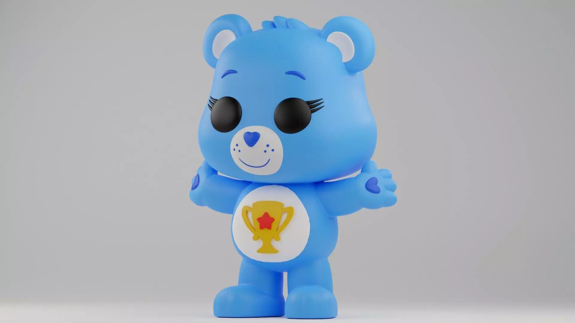 Champ Bear Funko Pop from care bear franchise 3D print model_3