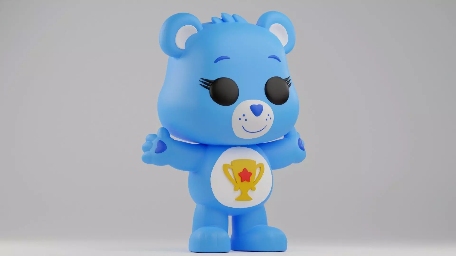 Champ Bear Funko Pop from care bear franchise 3D print model_15