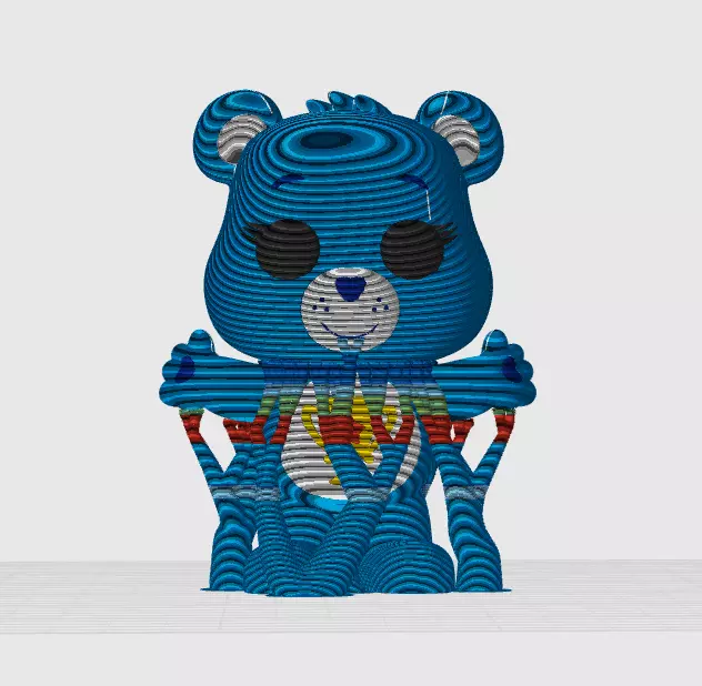 Champ Bear Funko Pop from care bear franchise 3D print model_1