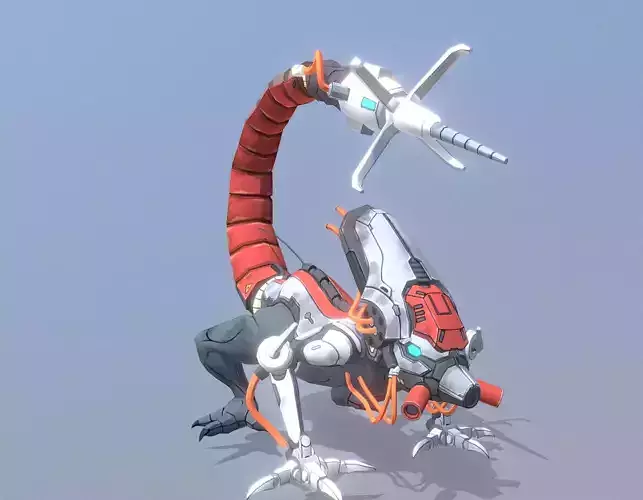 Reptile Cyborg ScorpionThreat Attack Fbx Png 3D model