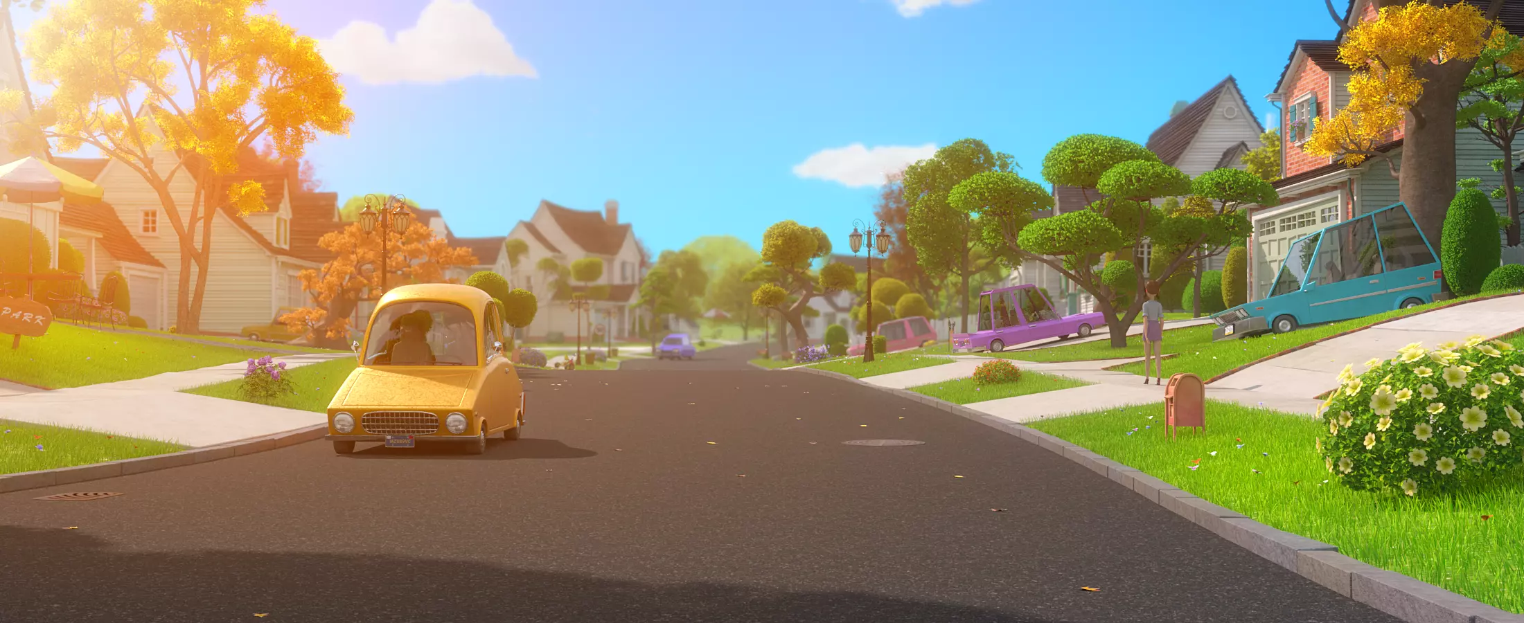 Cartoon Village Town Home City 3D model_24