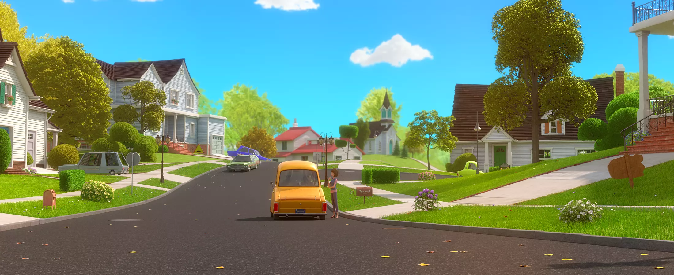 Cartoon Village Town Home City 3D model_19