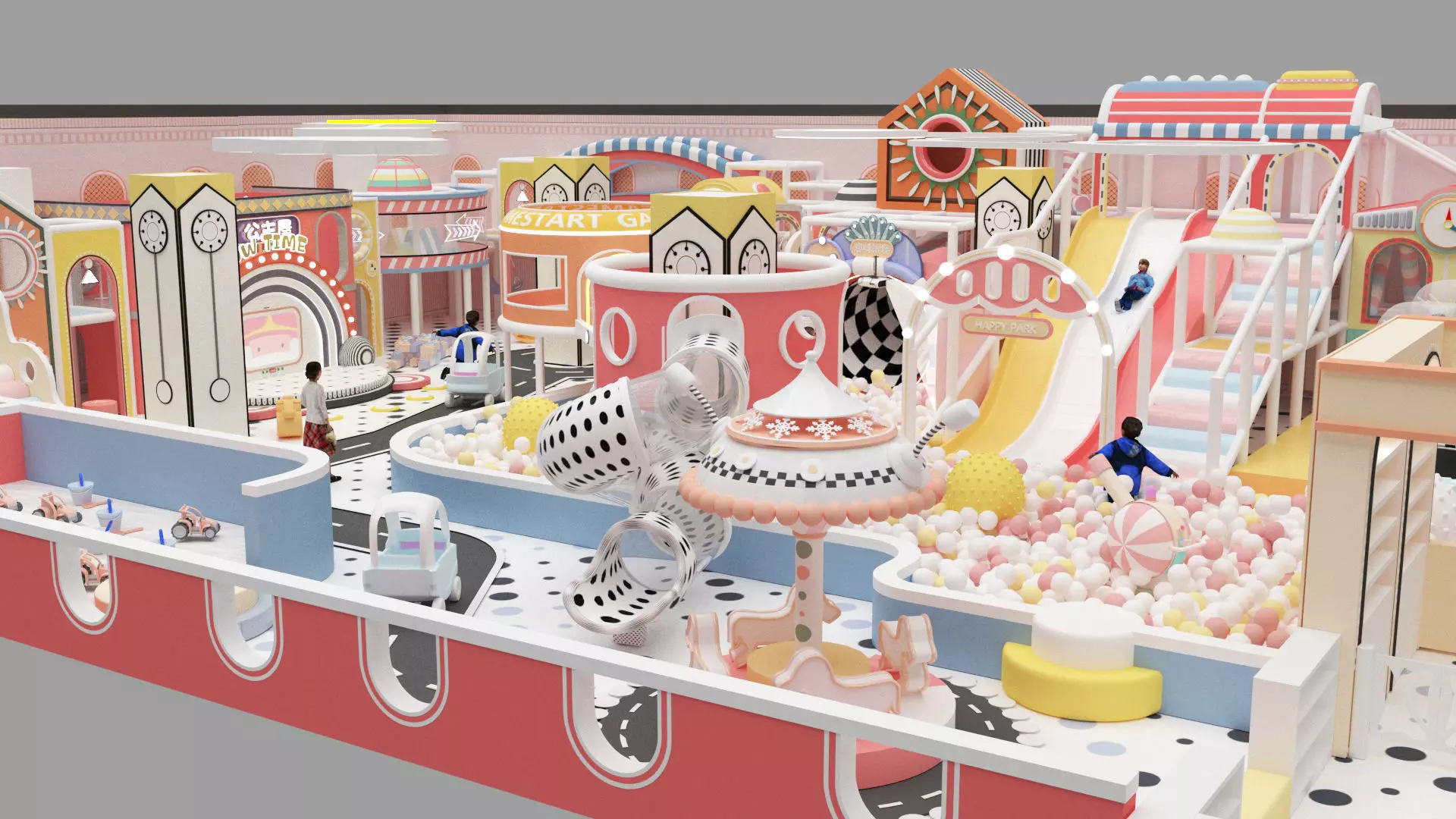 Indoor playground 3D model_3