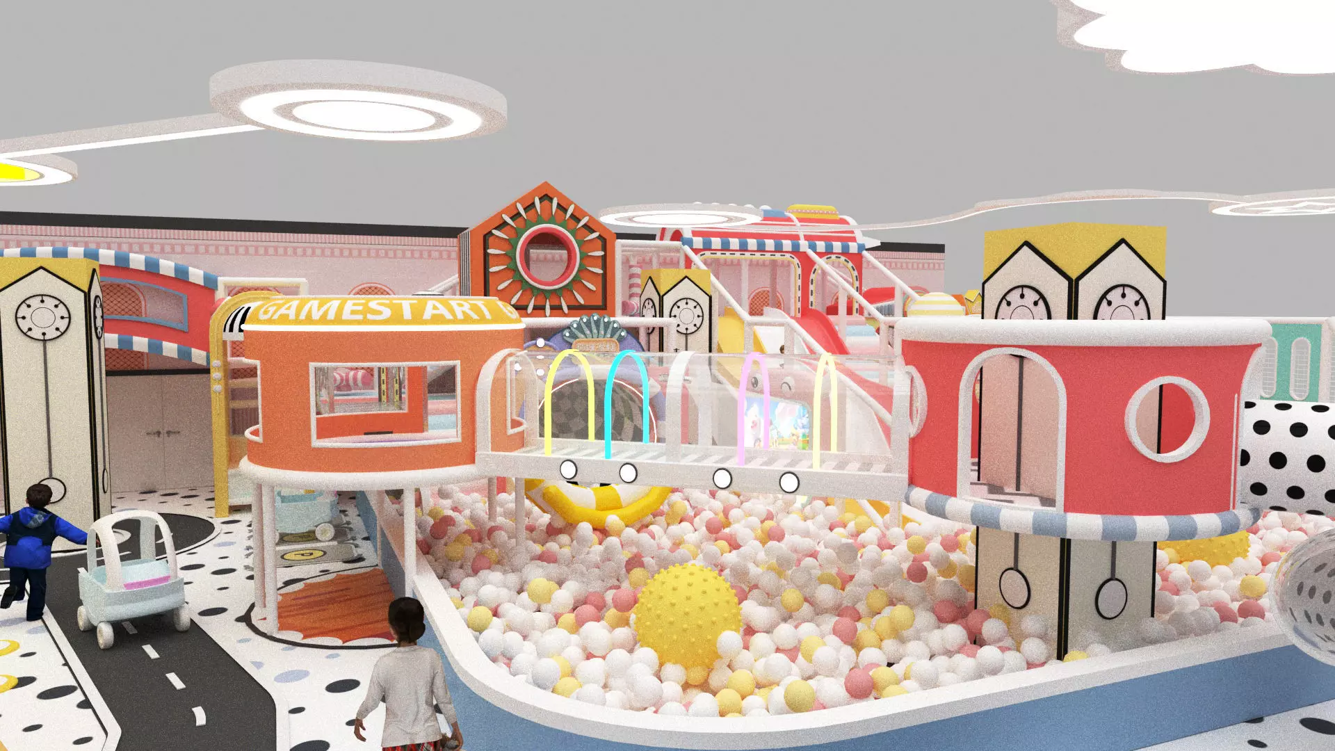 Indoor playground 3D model_5