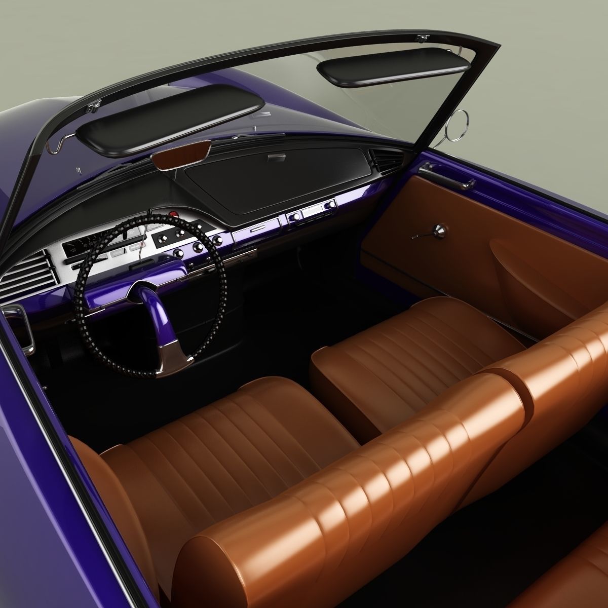 Citroen DS 19 Cabriolet 3D model_8