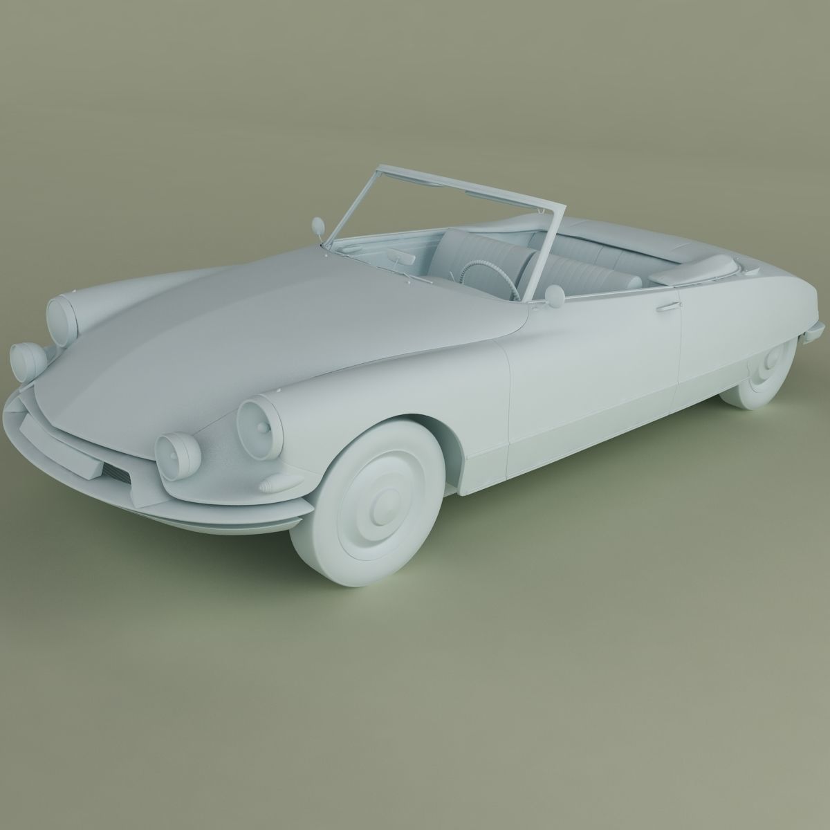 Citroen DS 19 Cabriolet 3D model_10