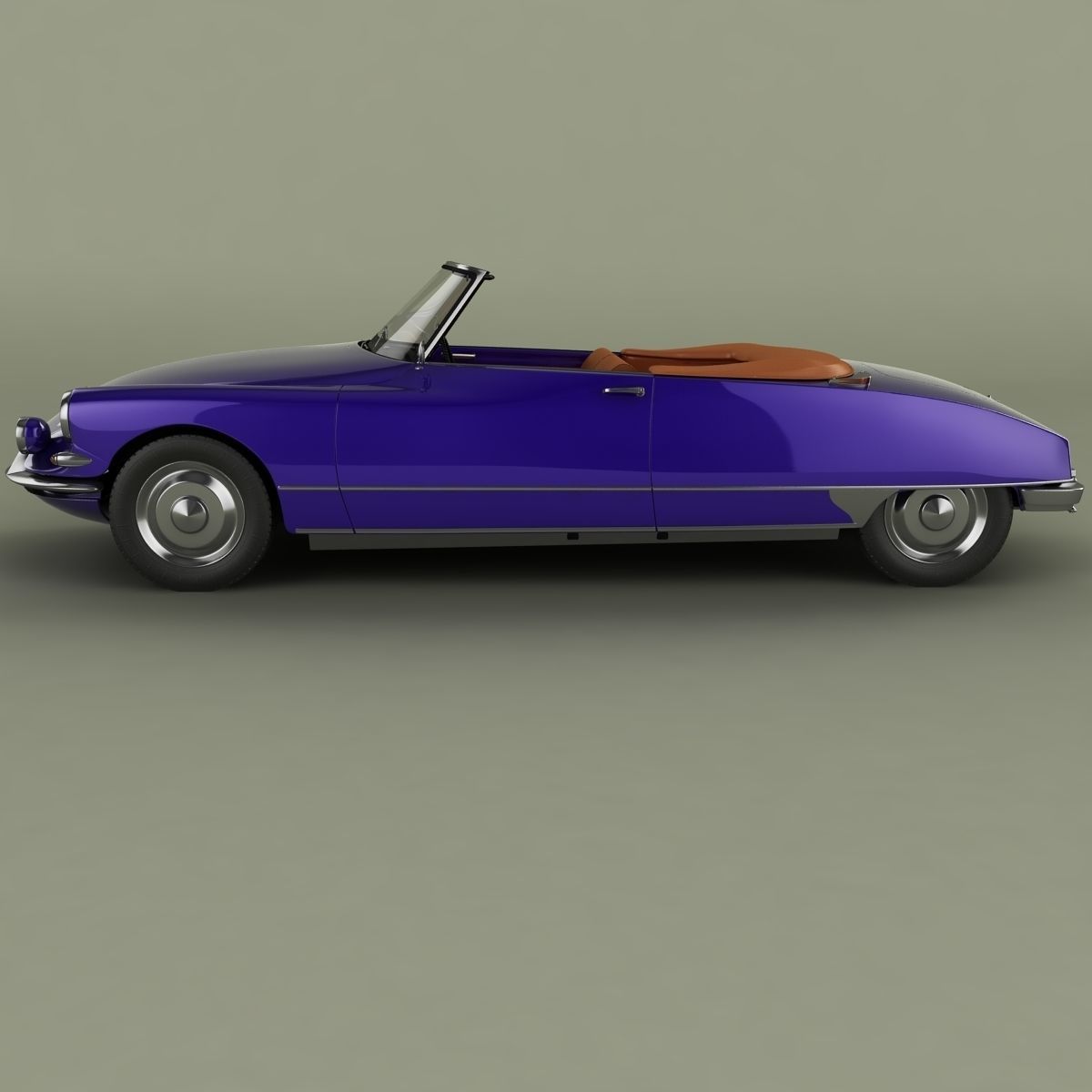 Citroen DS 19 Cabriolet 3D model_1