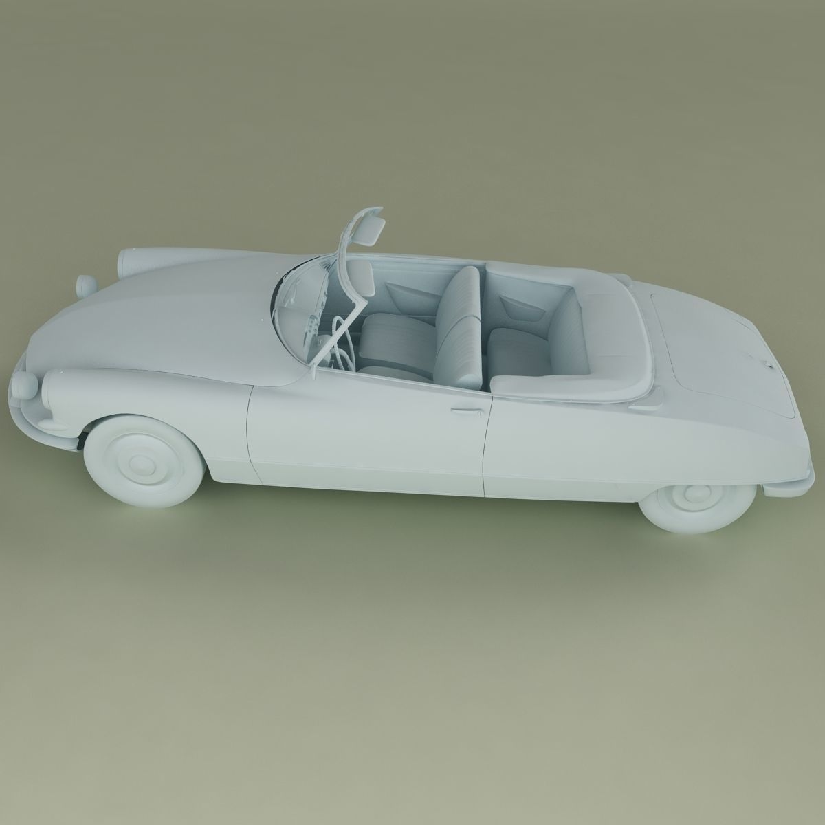 Citroen DS 19 Cabriolet 3D model_11