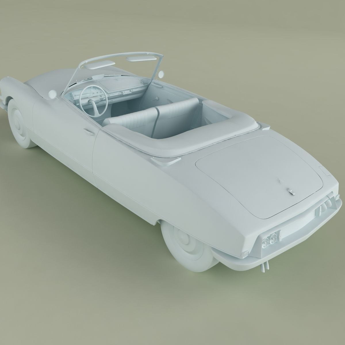 Citroen DS 19 Cabriolet 3D model_12