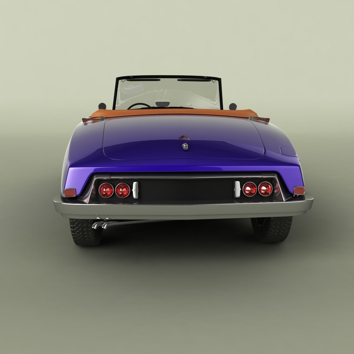 Citroen DS 19 Cabriolet 3D model_3