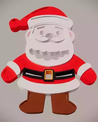 Santa Klaus Customized Decoration for Christmas  3D print model