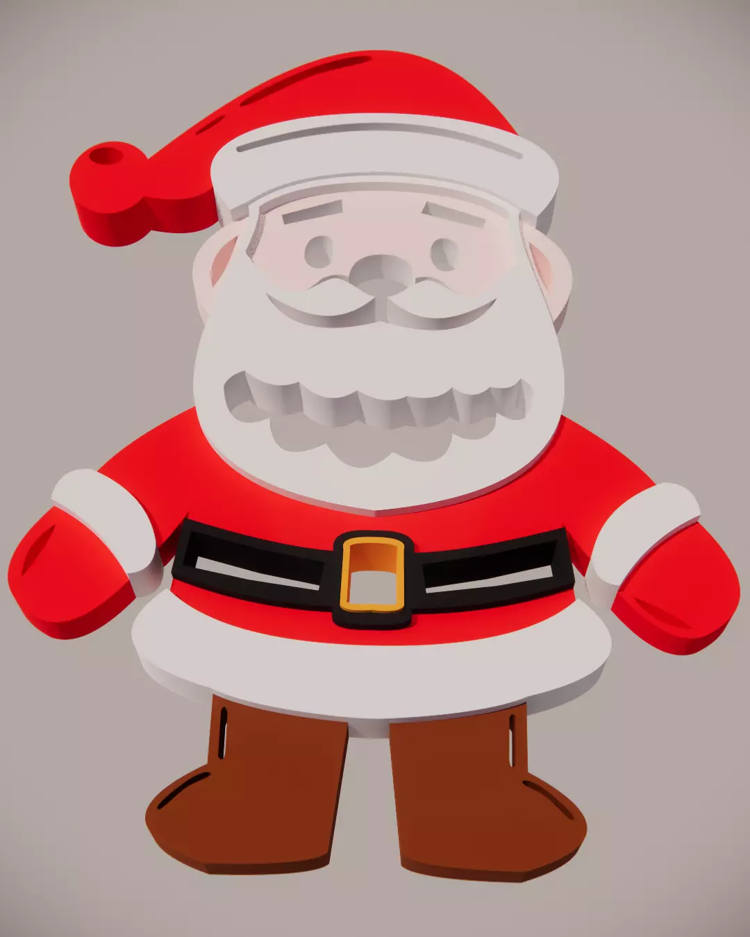 Santa Klaus Customized Decoration for Christmas  3D print model_0