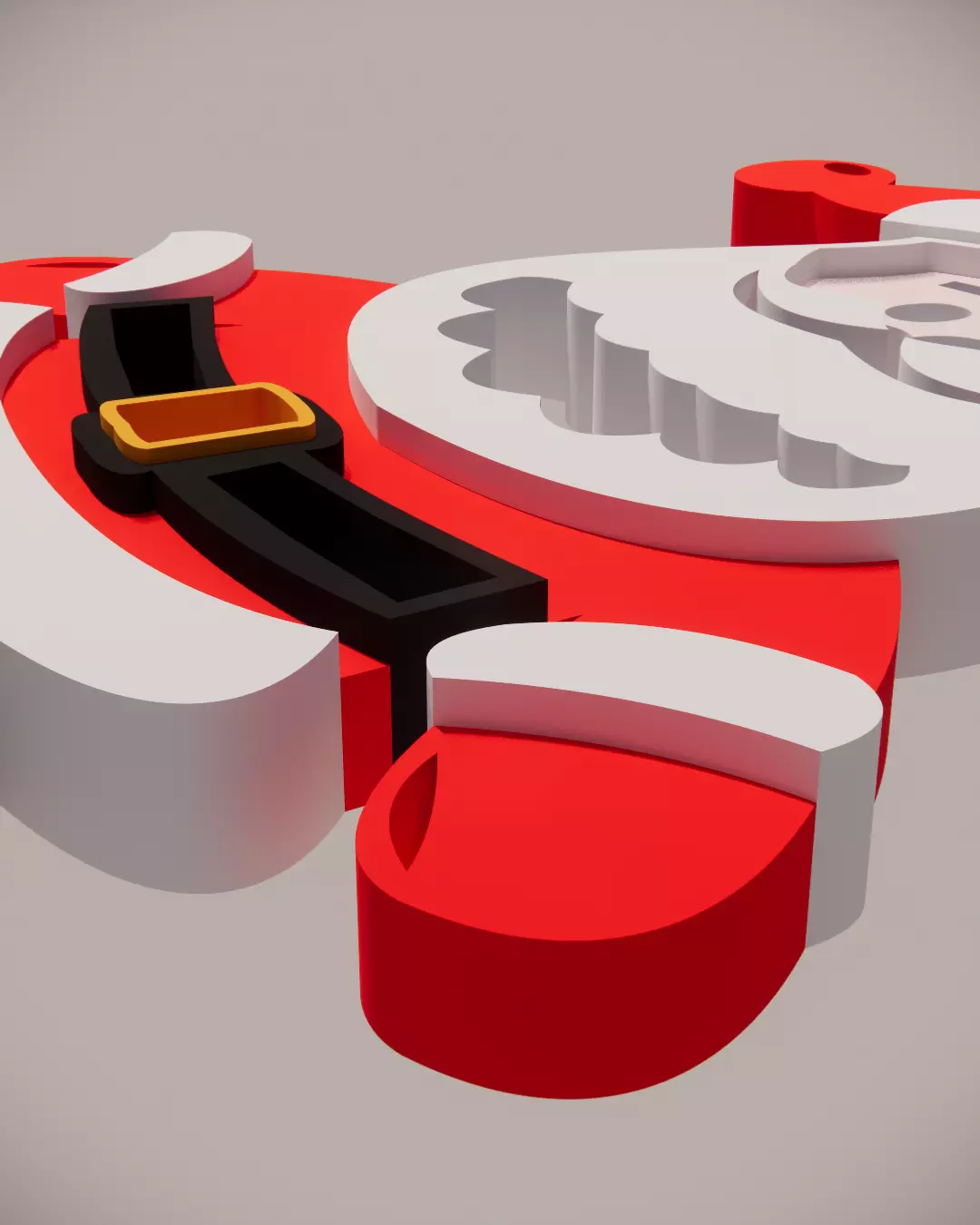 Santa Klaus Customized Decoration for Christmas  3D print model_2