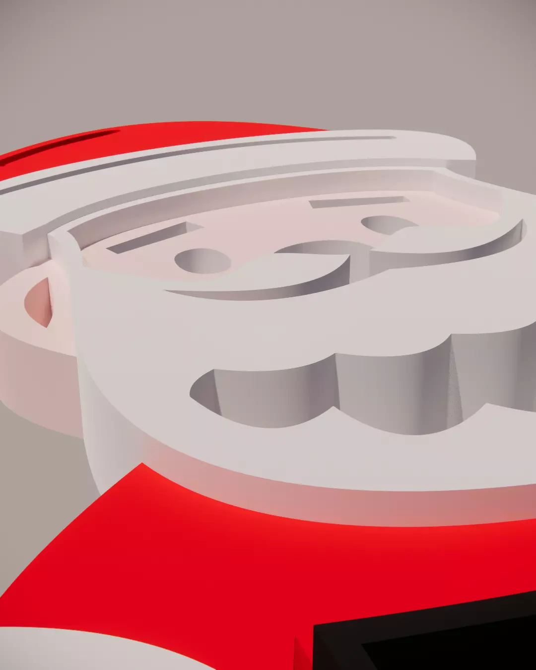 Santa Klaus Customized Decoration for Christmas  3D print model_3