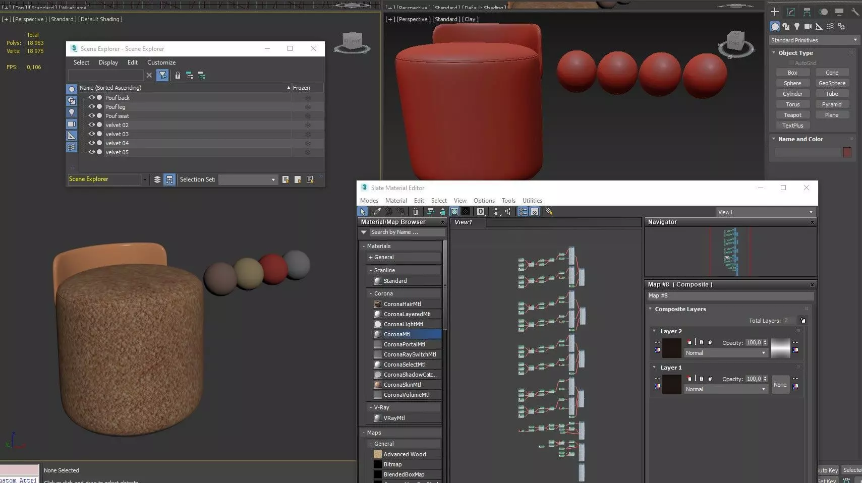 Pouf with a back 3D model_8