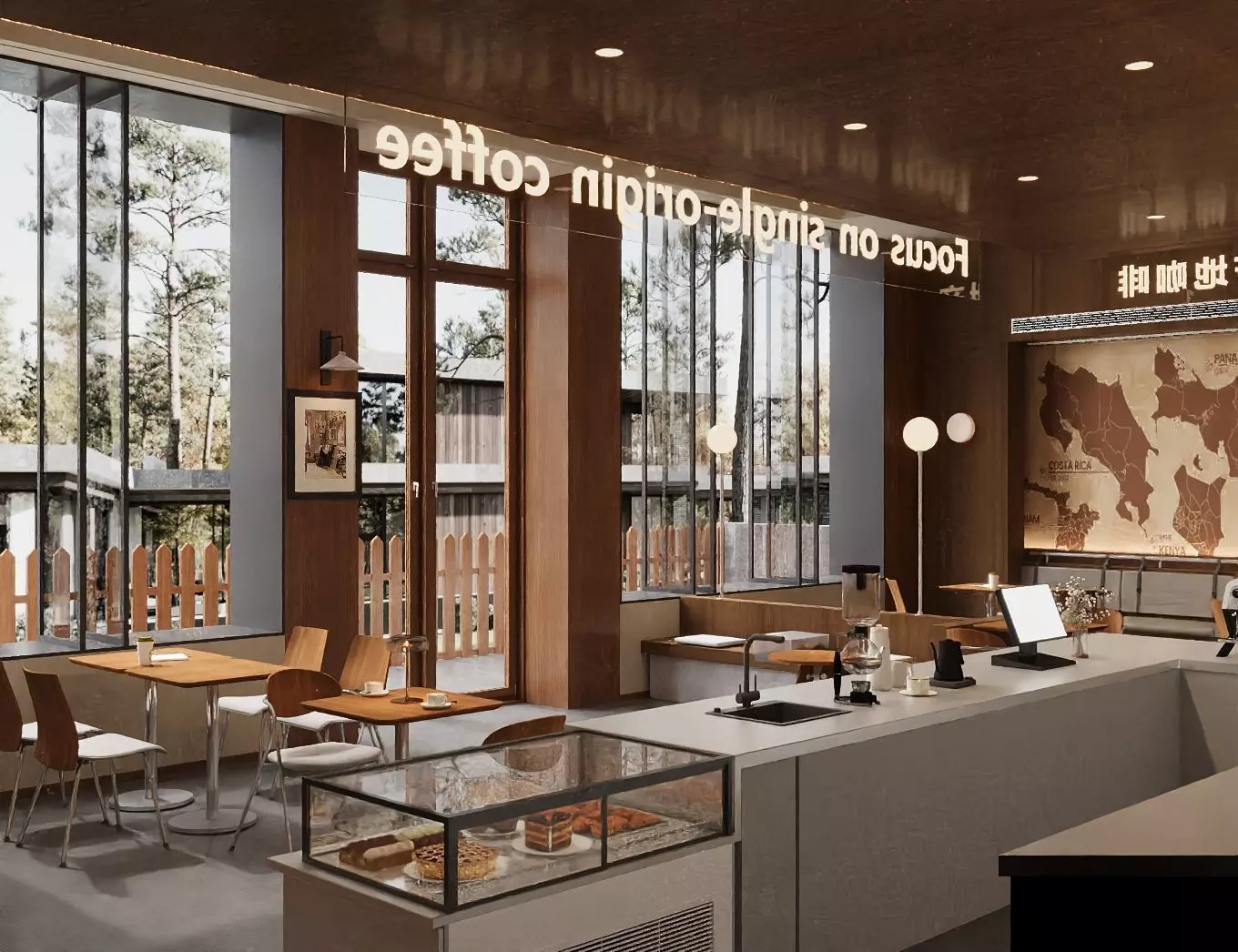 coffee shop 3D model_1