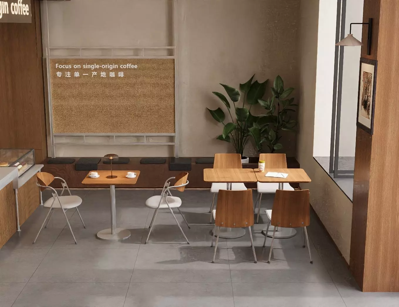 coffee shop 3D model_7