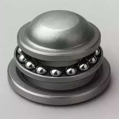 Single direction thrust ball bearing with sphered housing washer 3D model Single direction thrust ball bearing with sphered housing washer 3D model