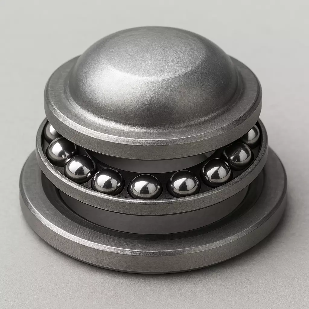 Single direction thrust ball bearing with sphered housing washer 3D model_0