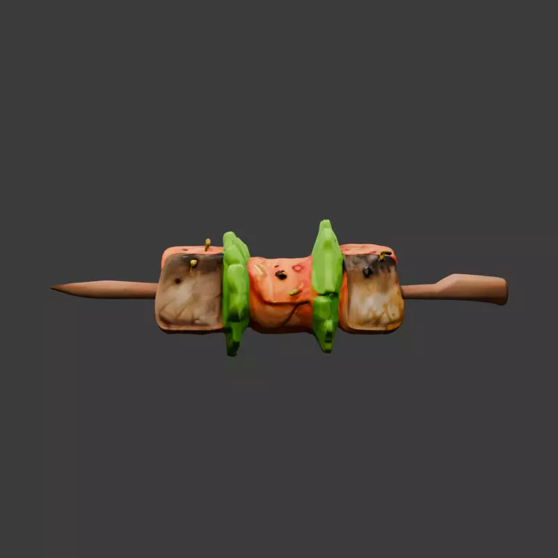 Mondstadt Grilled Fish 3D model_1