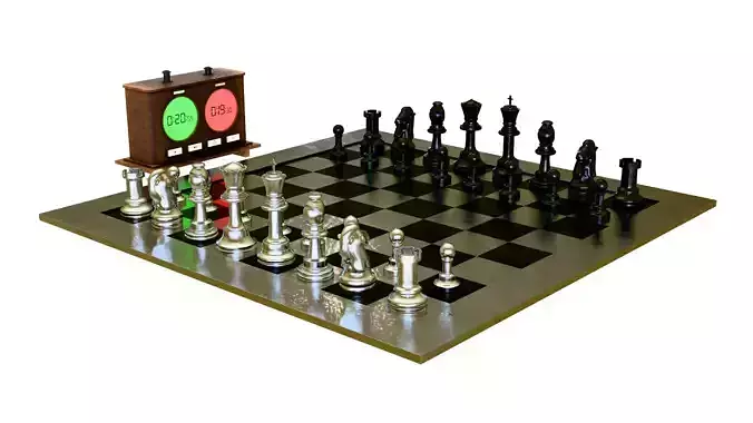 High Res Chess Set METAL