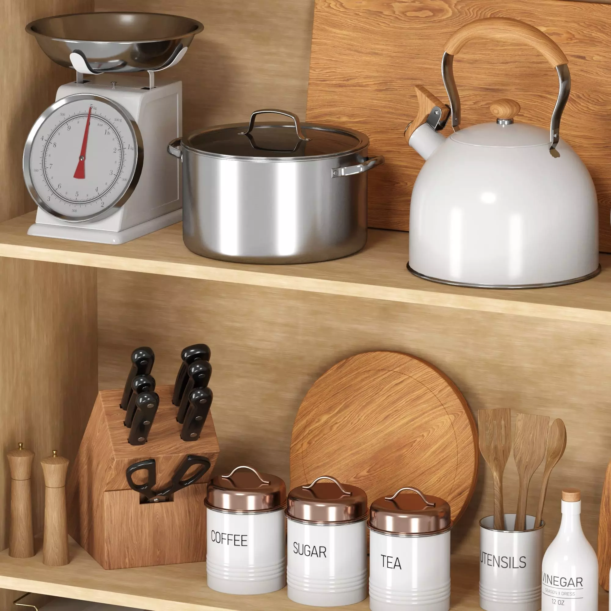 Kitchenware set 02 3D model_1