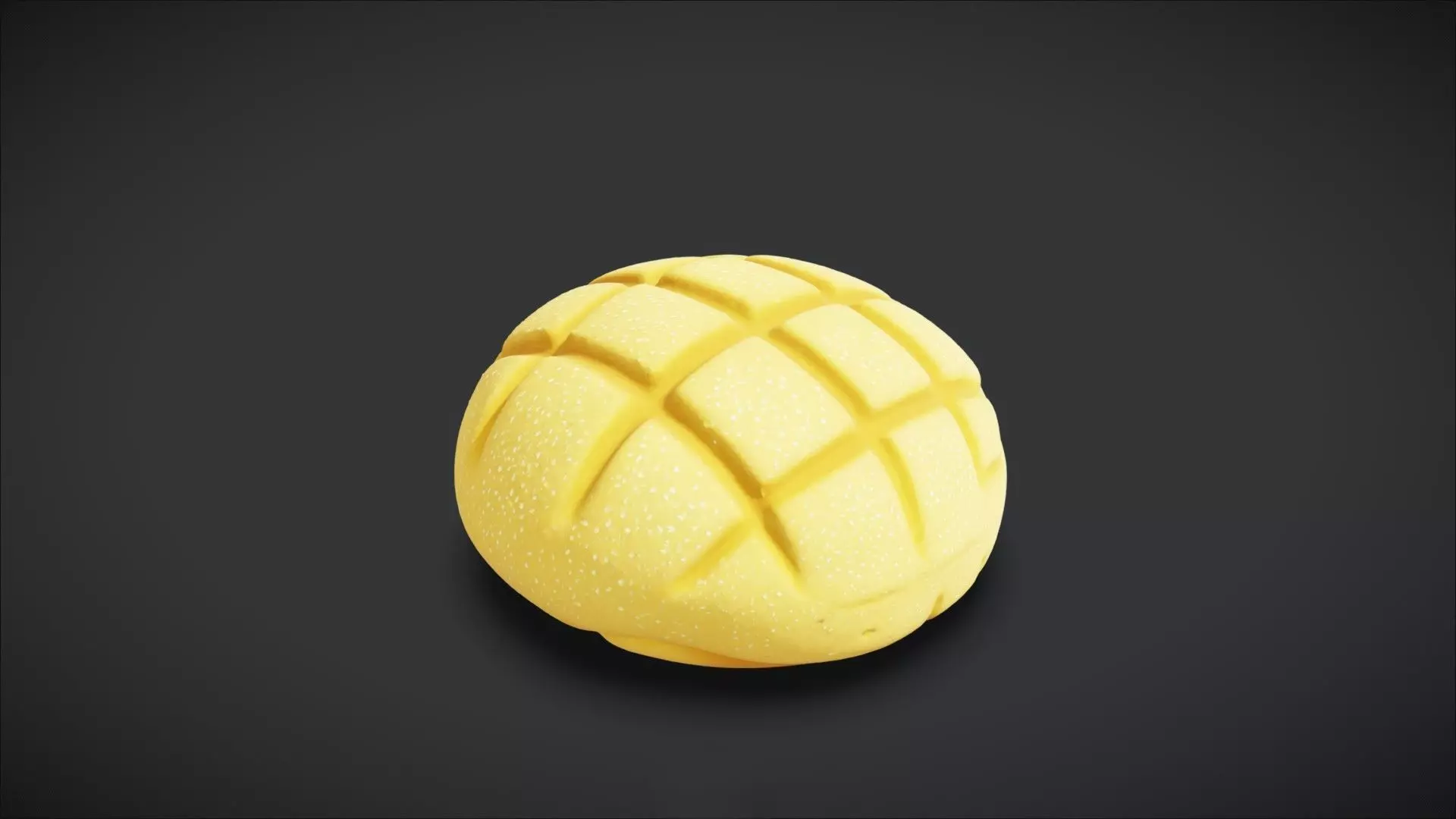 Melon Pan Bread 3D model