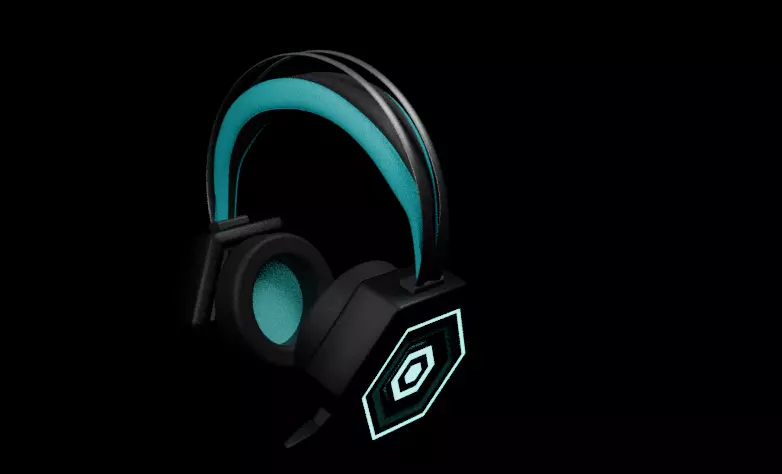 High-Poly gaming Headphones 3D Model 3D model_13