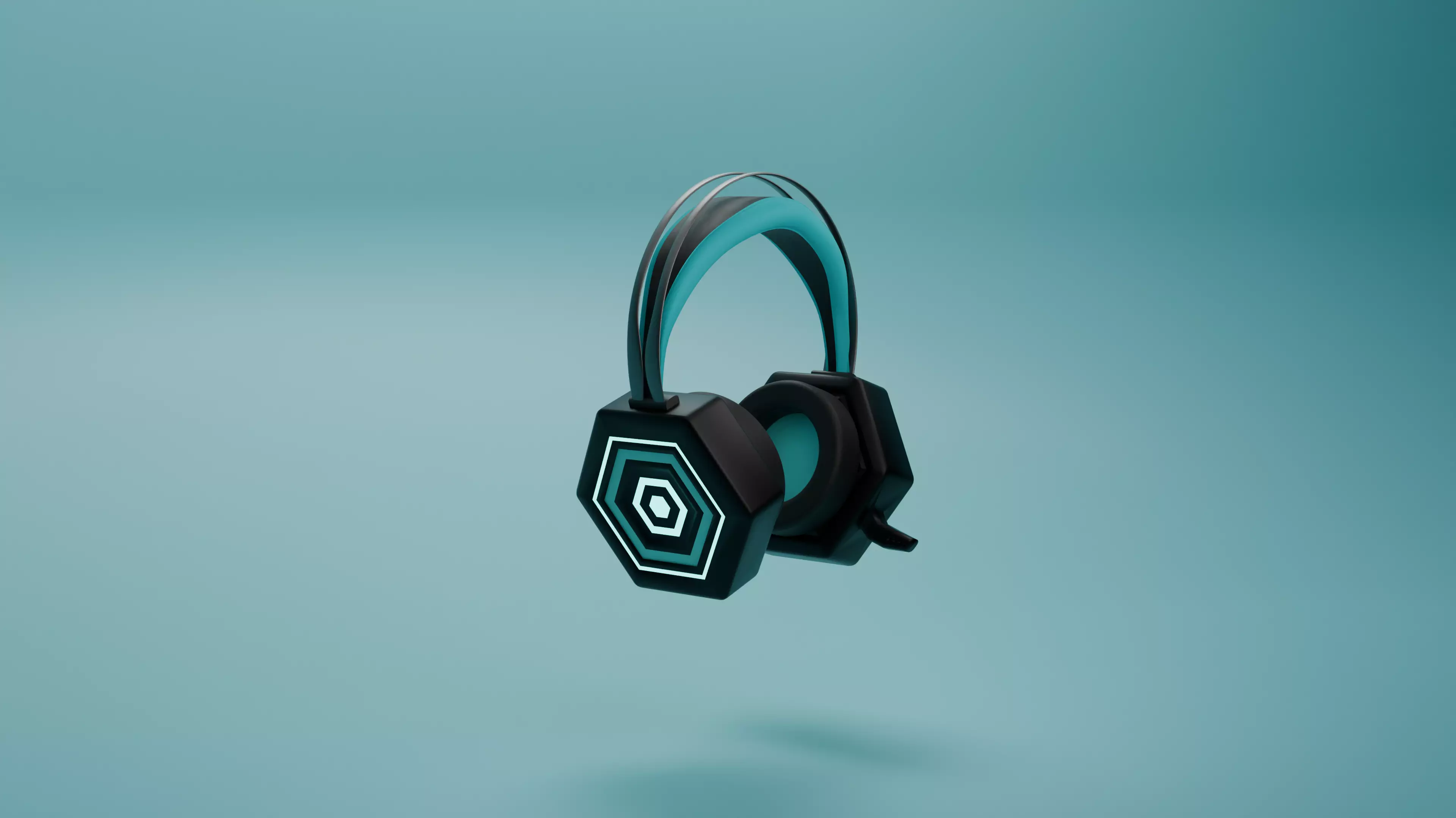 High-Poly gaming Headphones 3D Model 3D model_10